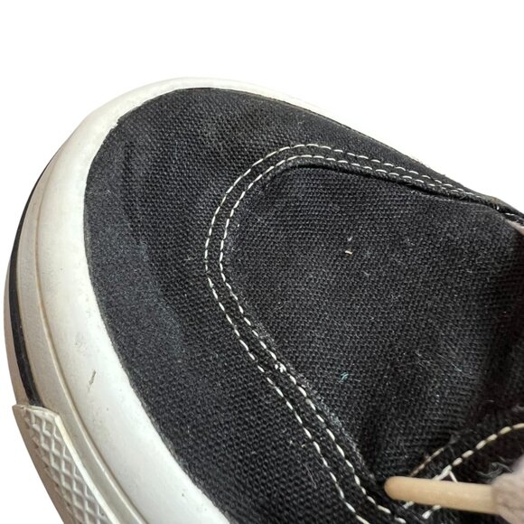 Vintage Converse sneakers black canvas suede US mens 11 embroidered logo low top - Picture 10 of 13